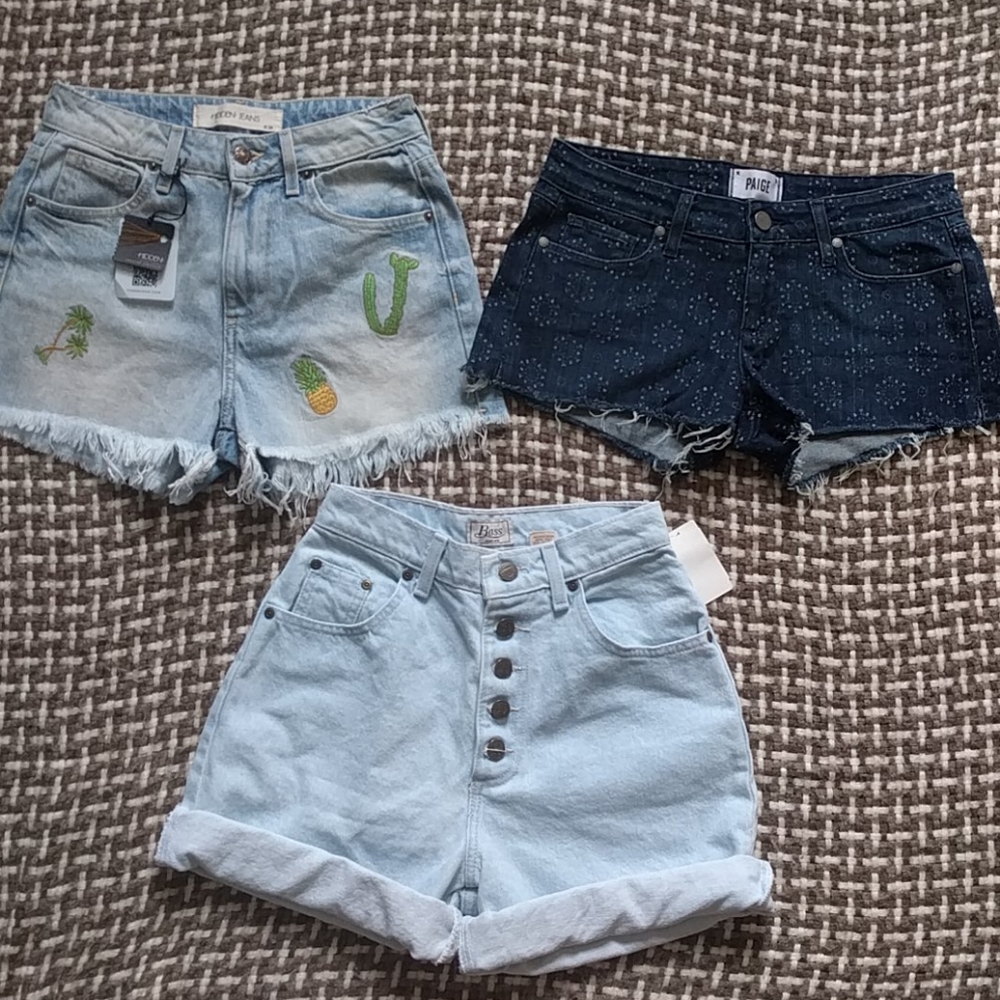 Bundle 3 pair denim shorts size 24!